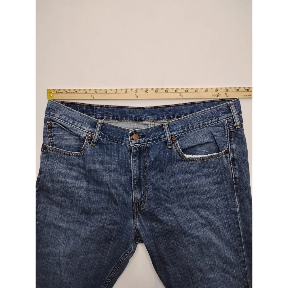 Levi's 527 Jeans Mens 38x30 Slim Bootcut Blue Denim